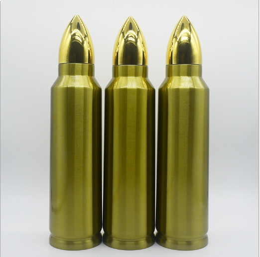 爱芬源炮弹子弹头保温杯 1000ML大容量保温壶 土豪金保温