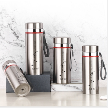 爱芬源新款不锈钢真空吊带保温杯商务礼品办公水杯户外便携杯子