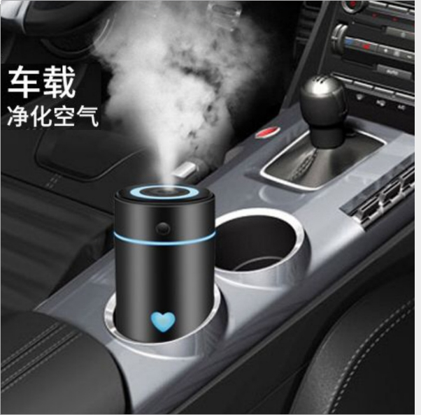五铎车载加湿器 车用空气净化器车内USB香薰新款便携小型静音迷你喷雾