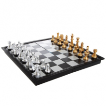 友邦UB国际象棋磁石象棋棋盘3810A 金银色棋子 棋盘尺寸25*25cm