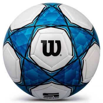 威尔胜Wilson足球5号PU标准成人训练教学比赛用球 WS209M蓝色