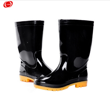 谋福 CNMF 8422【工矿靴 】 雨靴 雨鞋水鞋 牛津鞋底 橡胶鞋 防水防滑 黑色 中筒靴 