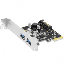 魔羯(MOGE)PCIEx1转USB3.0双口USB3.0扩展卡 MC2010 赠送短挡板 瑞萨(N