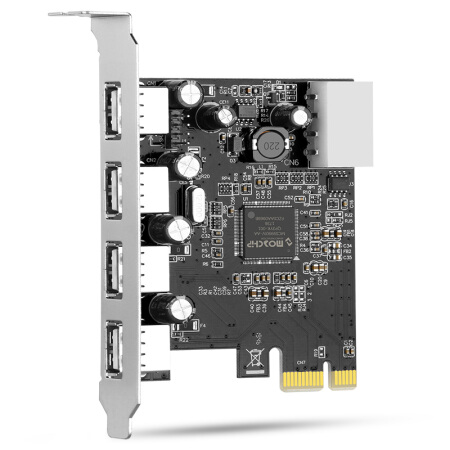 魔羯(MOGE)PCIEx1转4口USB2.0扩展卡 MC2028 MOSCHIP芯片