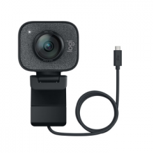 罗技（Logitech）StreamCam直播摄像头 电脑笔记本摄像头 视频会议网络教学 黑色