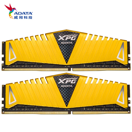 威刚（ADATA）DDR4 3200 16GB (8GBx2)套装 台式机内存 XPG-威龙Z1 金