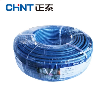 正泰(CHNT) 电线电缆 阻燃ZR-BV10平方 蓝色多芯零线 国标铜芯硬线 