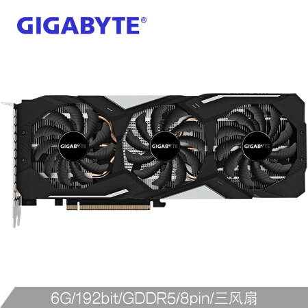 技嘉GTX 1660 GAMING OC 6G 8002MHz 192bit GDDR5电竞游戏显卡