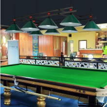 智汇 台球桌灯 桌球吊灯台球室桌球室吊灯美式中式黑八桌球灯 三头A款绿色灯罩 台球灯