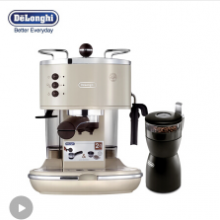 德龙(Delonghi) ECO310KG40磨豆机汪小白定制礼盒装 泵压式半自动咖啡机 