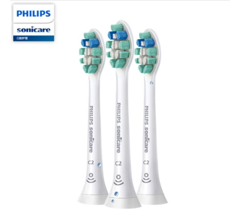 飞利浦(PHILIPS) 电动牙刷头 牙菌斑洁净 3支装 HX9023 适配HX6730/6761/