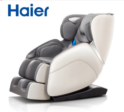 海尔（Haier）按摩椅家用全身豪华零重力全自动多功能电动按摩沙发椅子3D智能太空舱H3-102 灰