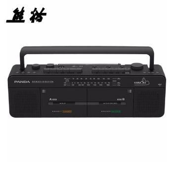 熊猫（PANDA） F-539双卡座插卡/U盘英语复读机磁带机收录机教学机多功能大音量录音机