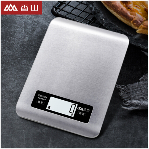 香山 厨房秤 精准家用电子秤烘焙称1克称蛋糕电子小秤 不锈钢面板EK9210K