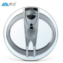 香山电子秤家用精准体重秤尊贵型高精度加厚钢化玻璃 EB8675H（银色） 白色
