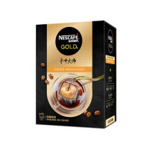 雀巢（Nestle）挂耳咖啡 金牌手冲大师 精选进口阿拉比卡咖啡豆研磨黑咖啡粉 中度烘焙 9gX5包