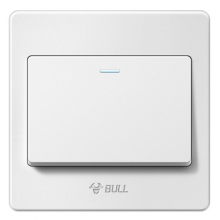 公牛(BULL) 开关插座 G07系列 一开单控开关 86型面板G07K111Y 白色 暗装
