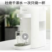 九阳（Joyoung）电热水壶 烧水壶即热式饮水机台式小型家用速热迷你桌面全自动