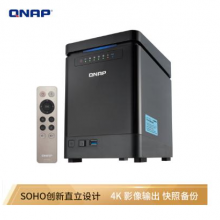 威联通（QNAP）TS-453Bmini 4G内存 四核处理器 直立 NAS 四盘位网络存储（无内置