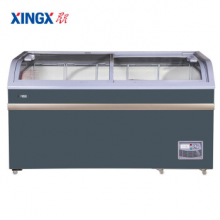 星星（XINGX）500升冷藏冷冻卧式展示柜冰柜 商用圆弧冷柜 超市冰箱岛柜SD/SC-500BY