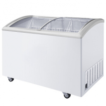 海尔（Haier） 260升大容积卧式冰柜 圆弧玻璃门雪糕柜 商用冷冻展示柜 SC/SD-331CD