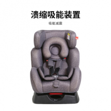 gb好孩子 高速汽车儿童安全座椅 欧标五点式安全带 双向安装 CS718-N004 灰色满天星 （0
