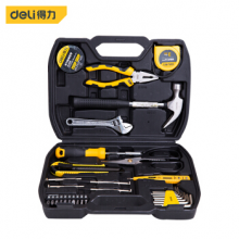 得力(deli) 家用工具箱套装 电工木工维修五金手动 工具组套31件套DL5972