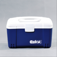 爱斯基 ESKY 12L户外家用保温箱冷藏箱 车载便携钓鱼PU款冰块冷藏箱 赠6冰袋