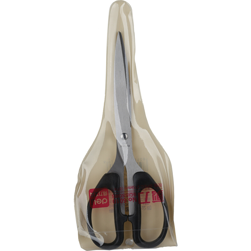 得力（deli） 得力剪刀 21厘米长大剪刀 6010 手工剪刀    