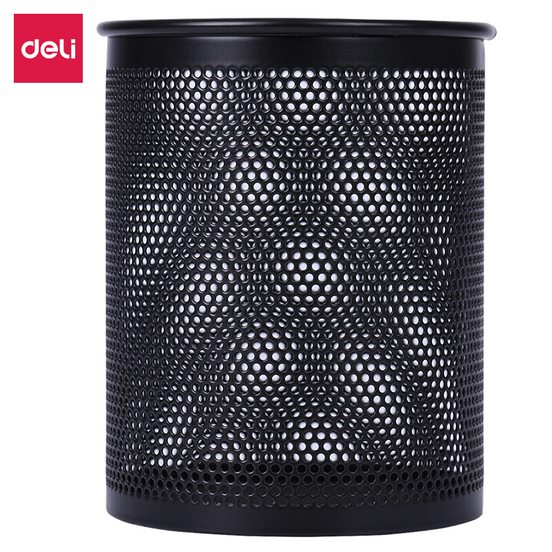 得力909笔筒(黑) 