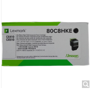 利盟(Lexmark)80C8HKE 黑色粉盒(适用CX410/510)约4000页