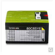 利盟(Lexmark)80C8SYE 黄色粉盒(适用CX310/410/510)约2000页