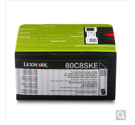 利盟(Lexmark)80C8SKE 黑色粉盒(适用CX/310/410/510)约2500页