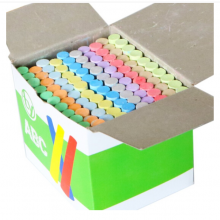 小质彩色粉笔白色粉笔儿童涂鸦笔绿板黑板报用笔无尘粉笔 普通彩色粉笔1盒（100支） 