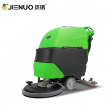 杰诺手推式助力工业洗地机商用无线拖地擦地机工厂车间商场电动扫地车JN9066A助力版 