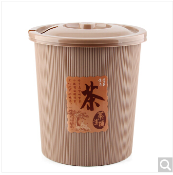 梦庭 茶渣桶垃圾桶茶根桶带水管塑料加厚带过滤网排水桶便携式茶渣桶 15L升 A58190