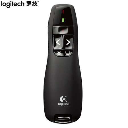 罗技（Logitech）R400 无线演示器 ppt翻页笔 演示笔（激光笔）激光指挥笔