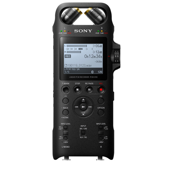 索尼（SONY）专业数码录音笔PCM-D10 16GB 黑色 数字降噪Hifi无损播放 大直径三向双
