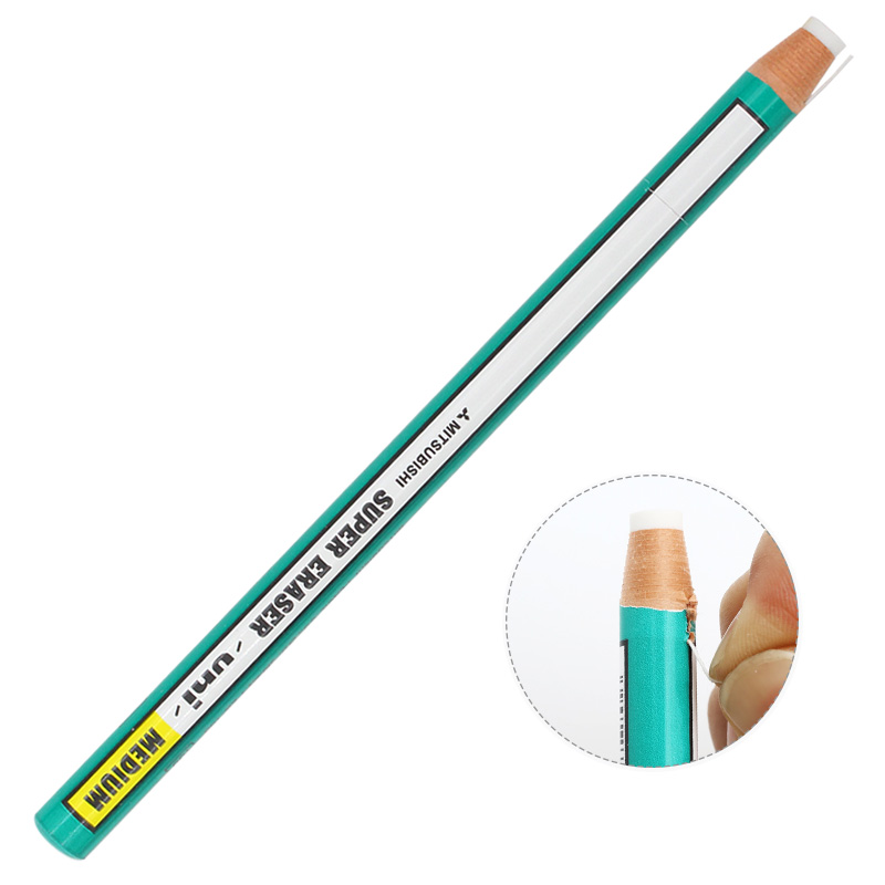 三菱Uni卷纸橡皮擦EK-100 笔形橡皮 高光橡皮不易脏 随用随撕