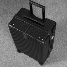 行李箱男商务黑色拉杆箱女拉链小型旅行箱密码20英寸登机箱