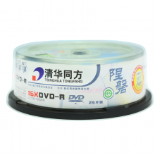 清华同方 光盘 刻录碟片 4.7G DVD-R16X(25片装) 陧磐DVD-R 