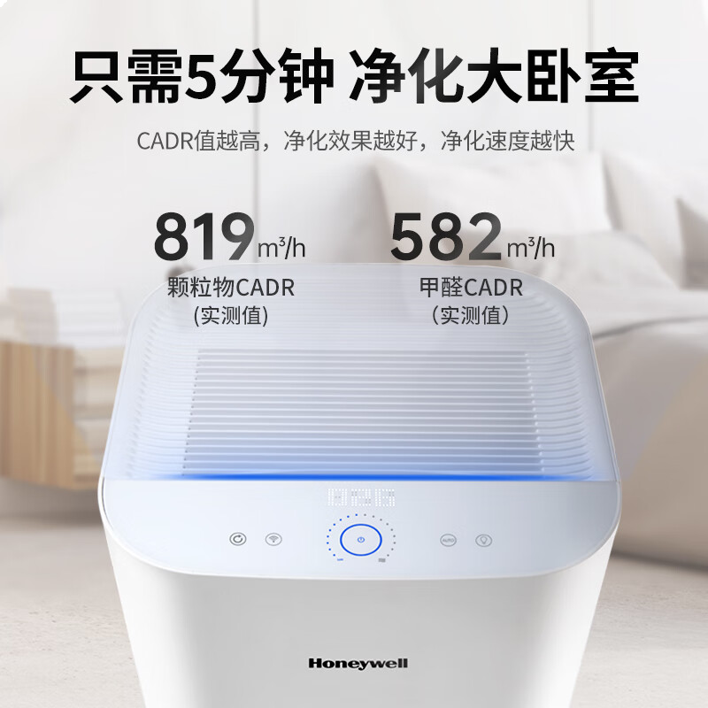 霍尼韦尔（Honeywell）空气净化器除甲醛除雾霾除菌除PM2.5智能 KJ820F-P21D