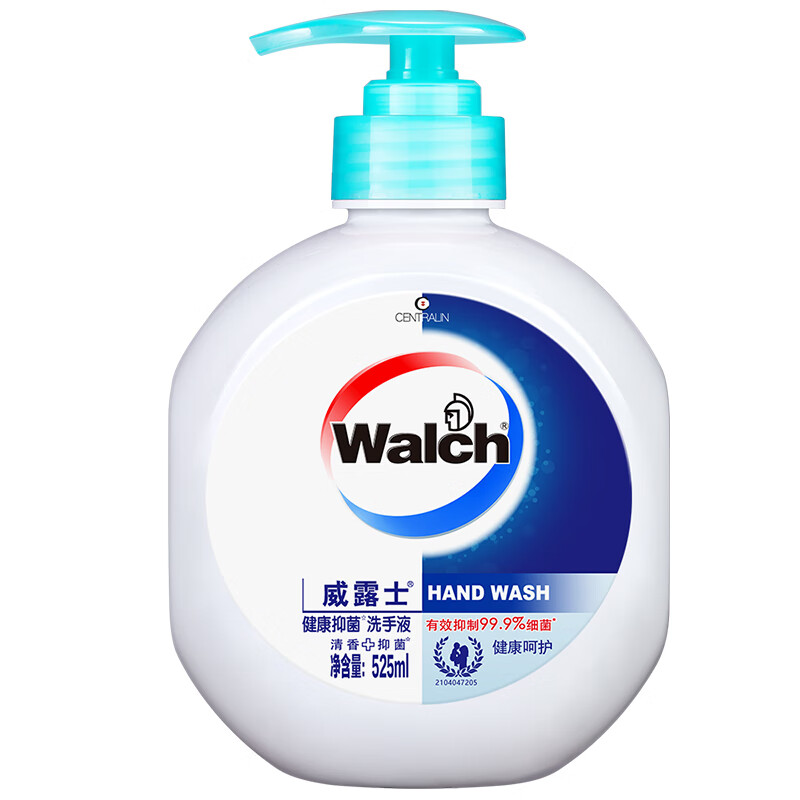 威露士健康抑菌洗手液525ml大瓶杀菌99.9% 清香保湿洗护手 泡沫丰富易冲