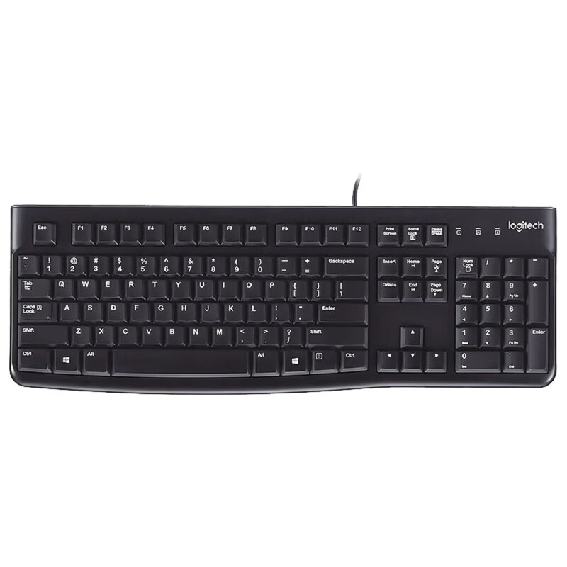 罗技（Logitech） K120有线键盘 USB口电脑笔记本商务办公键盘 全尺寸键盘