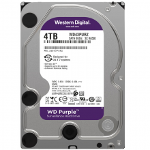 西部数据 监控级硬盘 WD Purple 西数紫盘 4TB 256MB SATA CMR