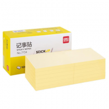 得力记事贴便利贴标签纸便签纸强黏性可反复粘撕 7734(76*101mm) 一包装