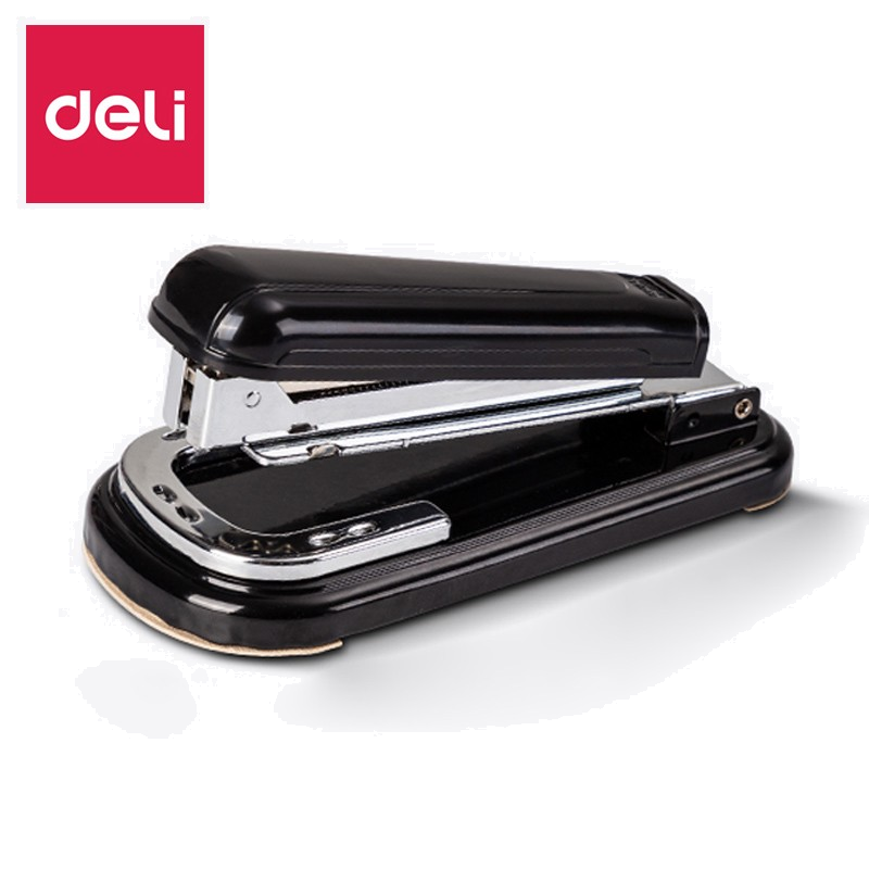 得力（deli）12#订书机办公生活金属订书器办公旋转型 0828 颜色随机