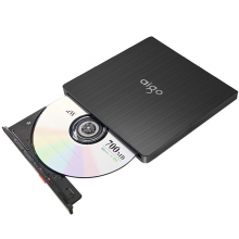 爱国者（aigo）8倍速 外置光驱 外置DVD刻录机 移动光驱 外接光驱 黑色G200