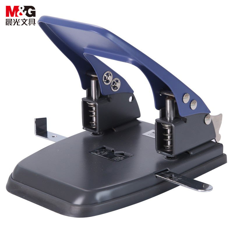 晨光(M&G)文具中号30页打孔器 便携式双孔打孔机 孔径7mm/孔距80mm(带标尺) 办公用品 