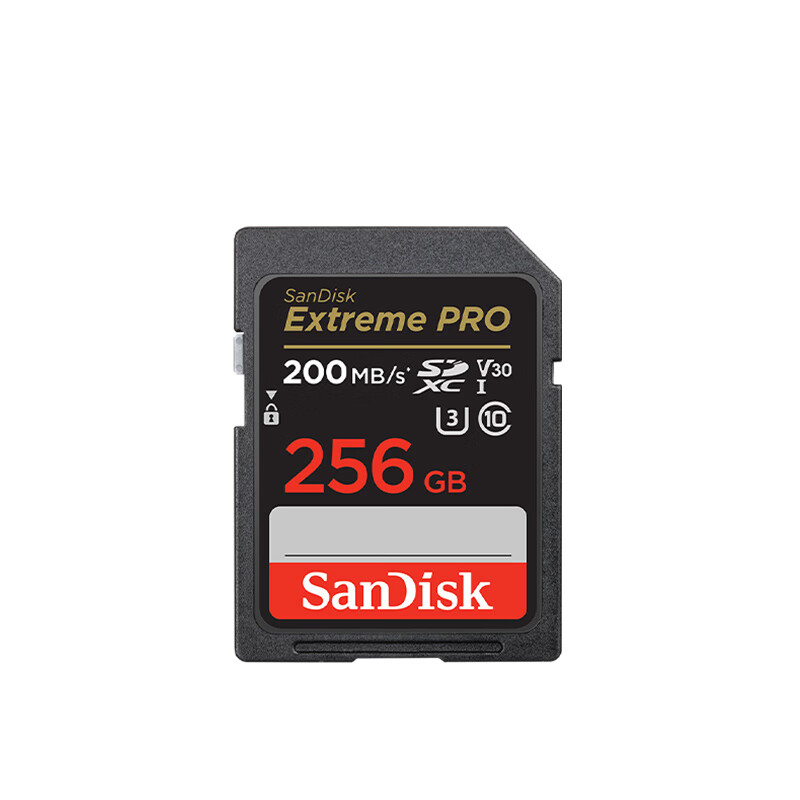 闪迪（SanDisk）256GB SD内存卡 4K 读速200MB/s